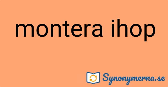 Bild som illustrerar uttrycket montera ihop och dess synonymer.