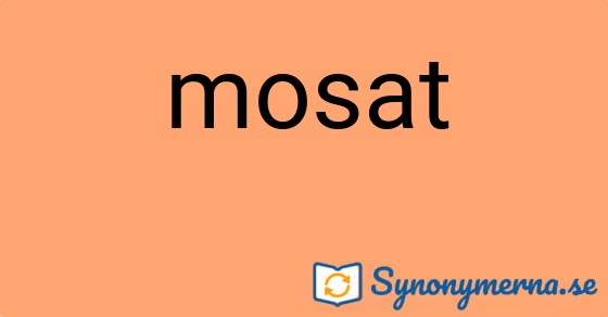 Bild som illustrerar ordet mosat och dess synonymer.