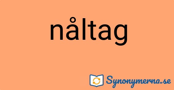 Bild som illustrerar ordet nåltag och dess synonymer.