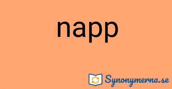 Bild som illustrerar ordet napp och dess synonymer.