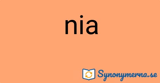 Bild som illustrerar ordet nia och dess synonymer.