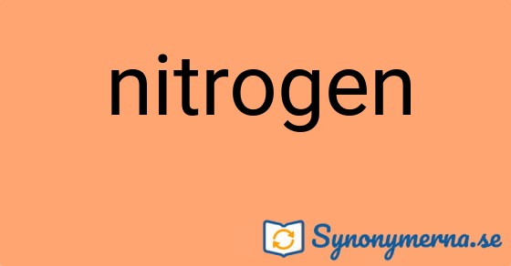 Bild som illustrerar ordet nitrogen och dess synonymer.