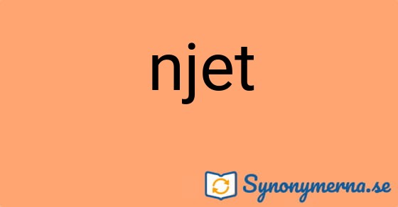 Bild som illustrerar ordet njet och dess synonymer.