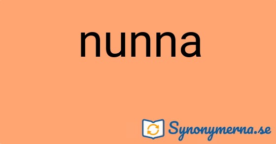 Bild som illustrerar ordet nunna och dess synonymer.
