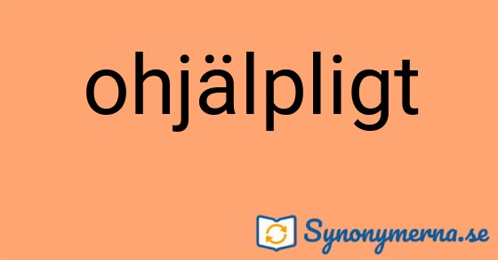 Bild som illustrerar ordet ohjälpligt och dess synonymer.
