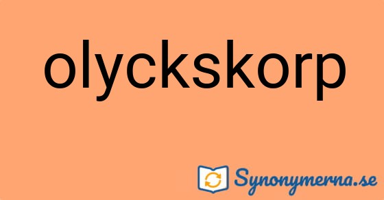 Bild som illustrerar ordet olyckskorp och dess synonymer.