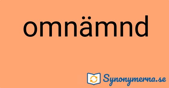 Bild som illustrerar ordet omnämnd och dess synonymer.