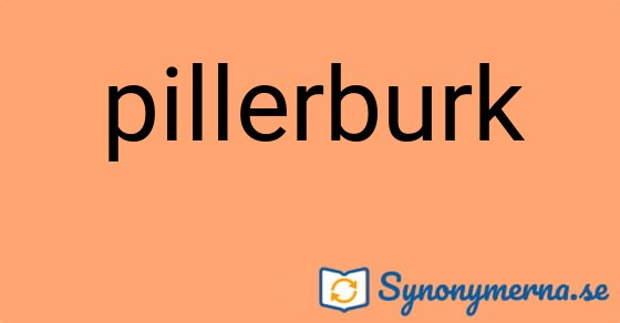 Bild som illustrerar ordet pillerburk och dess synonymer.