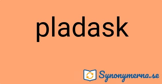 Bild som illustrerar ordet pladask och dess synonymer.