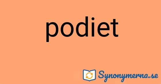 Bild som illustrerar ordet podiet och dess synonymer.