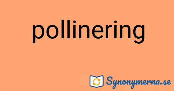 Bild som illustrerar ordet pollinering och dess synonymer.