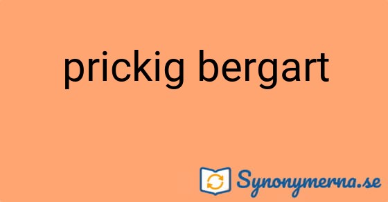 Bild som illustrerar uttrycket prickig bergart och dess synonymer.