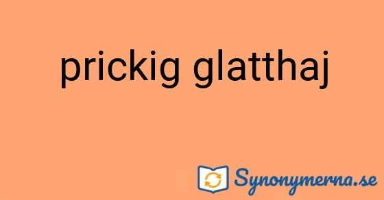 Bild som illustrerar uttrycket prickig glatthaj och dess synonymer.
