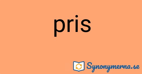 Bild som illustrerar ordet pris och dess synonymer.