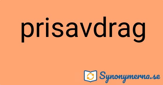 Bild som illustrerar ordet prisavdrag och dess synonymer.