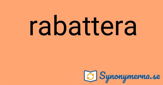 Bild som illustrerar ordet rabattera och dess synonymer.