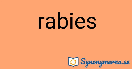 Bild som illustrerar ordet rabies och dess synonymer.