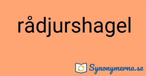 Bild som illustrerar ordet rådjurshagel och dess synonymer.