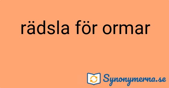 Bild som illustrerar uttrycket rädsla för ormar och dess synonymer.