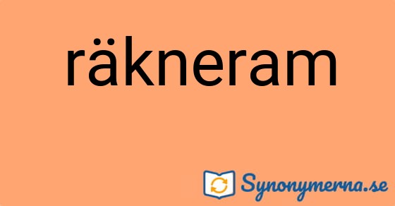 Bild som illustrerar ordet räkneram och dess synonymer.