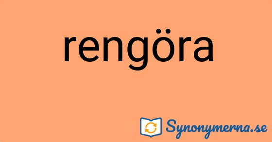 Bild som illustrerar ordet rengöra och dess synonymer.