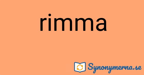 Bild som illustrerar ordet rimma och dess synonymer.