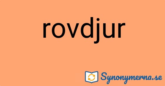 Bild som illustrerar ordet rovdjur och dess synonymer.