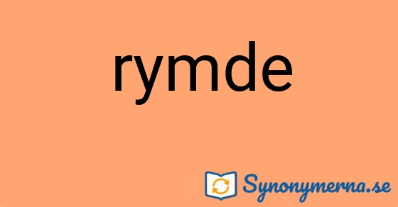 Bild som illustrerar ordet rymde och dess synonymer.