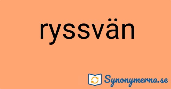 Bild som illustrerar ordet ryssvän och dess synonymer.