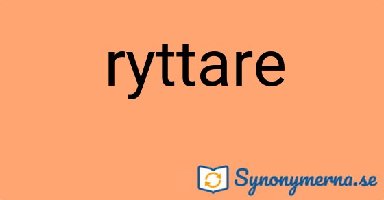 Bild som illustrerar ordet ryttare och dess synonymer.