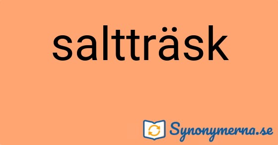 Bild som illustrerar ordet saltträsk och dess synonymer.