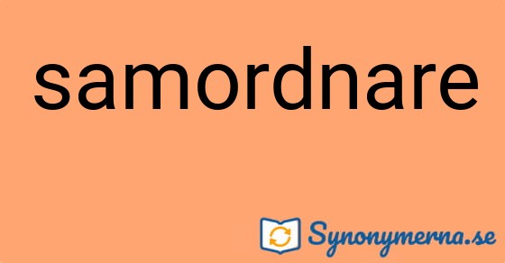 Bild som illustrerar ordet samordnare och dess synonymer.