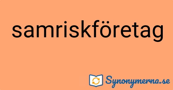 Bild som illustrerar ordet samriskföretag och dess synonymer.