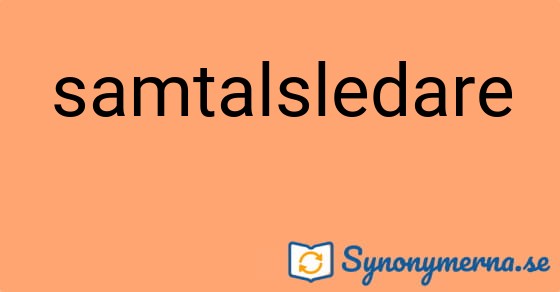Bild som illustrerar ordet samtalsledare och dess synonymer.