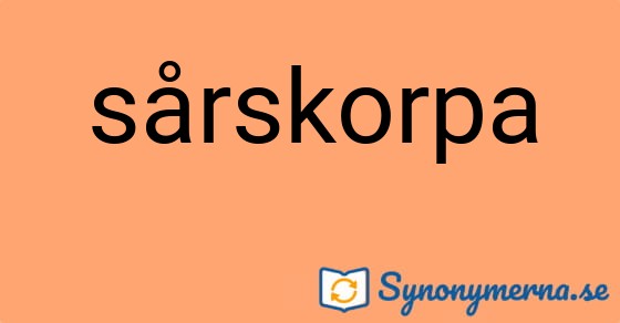 Bild som illustrerar ordet sårskorpa och dess synonymer.