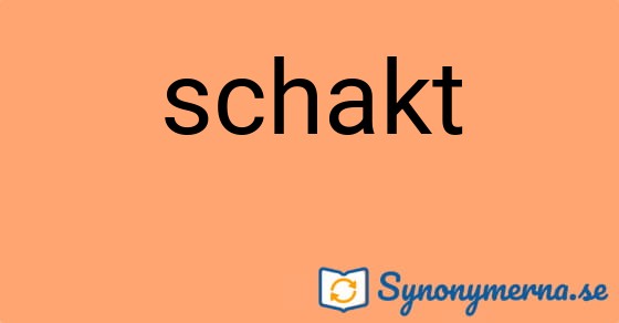 Bild som illustrerar ordet schakt och dess synonymer.