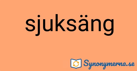 Bild som illustrerar ordet sjuksäng och dess synonymer.
