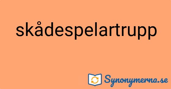 Bild som illustrerar ordet skådespelartrupp och dess synonymer.