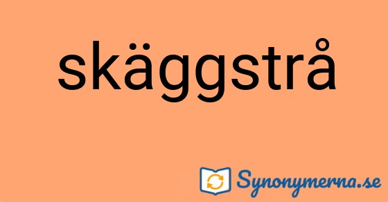 Bild som illustrerar ordet skäggstrå och dess synonymer.
