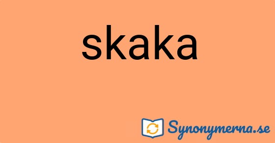 Bild som illustrerar ordet skaka och dess synonymer.