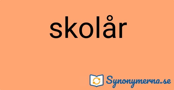 Bild som illustrerar ordet skolår och dess synonymer.