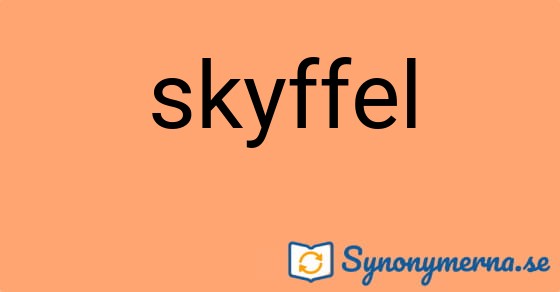 Bild som illustrerar ordet skyffel och dess synonymer.