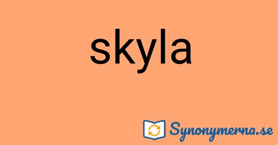 Bild som illustrerar ordet skyla och dess synonymer.