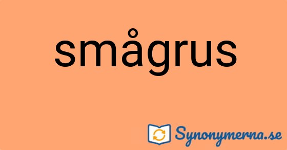 Bild som illustrerar ordet smågrus och dess synonymer.