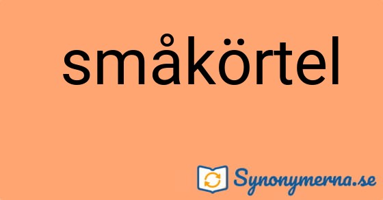 Bild som illustrerar uttrycket  småkörtel och dess synonymer.