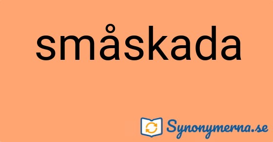 Bild som illustrerar ordet småskada och dess synonymer.