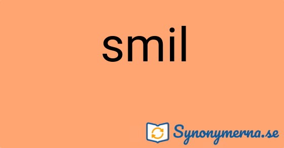 Bild som illustrerar ordet smil och dess synonymer.