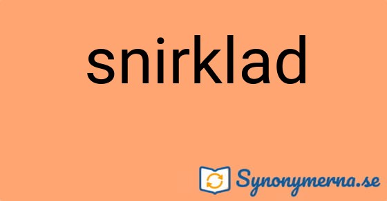 Bild som illustrerar ordet snirklad och dess synonymer.