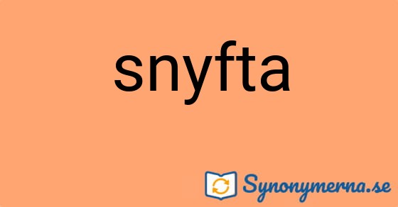 Bild som illustrerar ordet snyfta och dess synonymer.