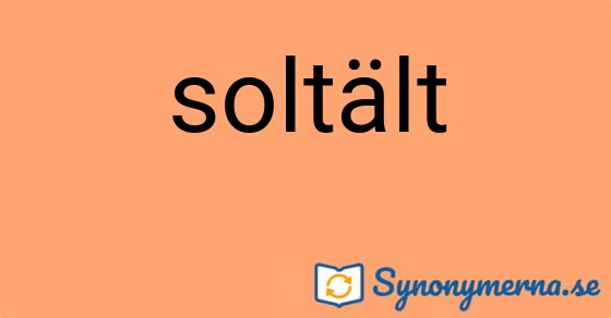 Bild som illustrerar ordet soltält och dess synonymer.
